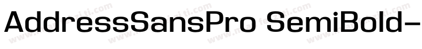 AddressSansPro SemiBold字体转换